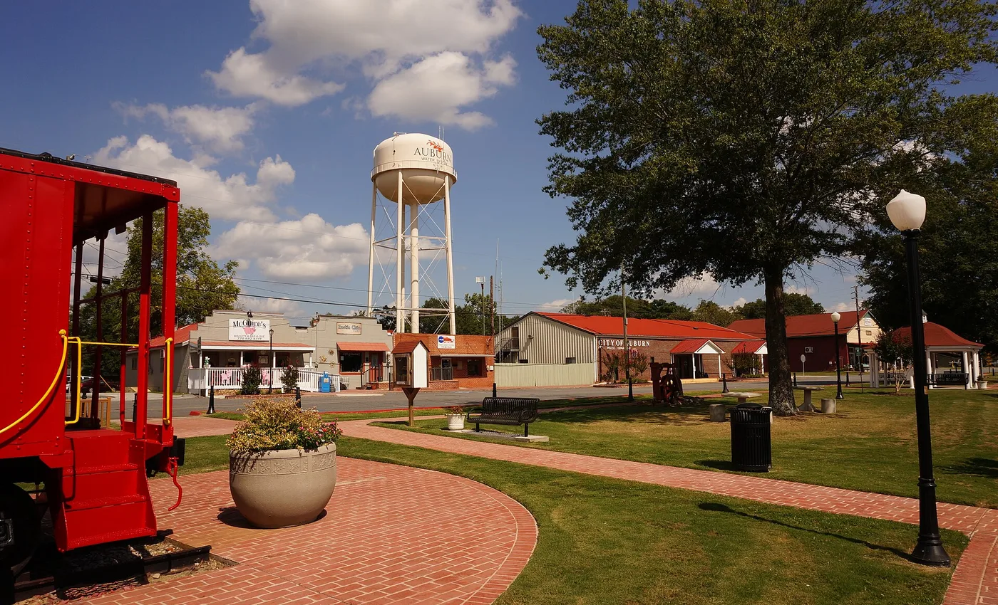 Auburn Georgia landmark near local plumbing company directory service area