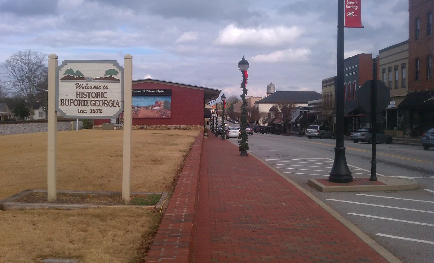 Buford Georgia landmark near local plumbing company directory service area